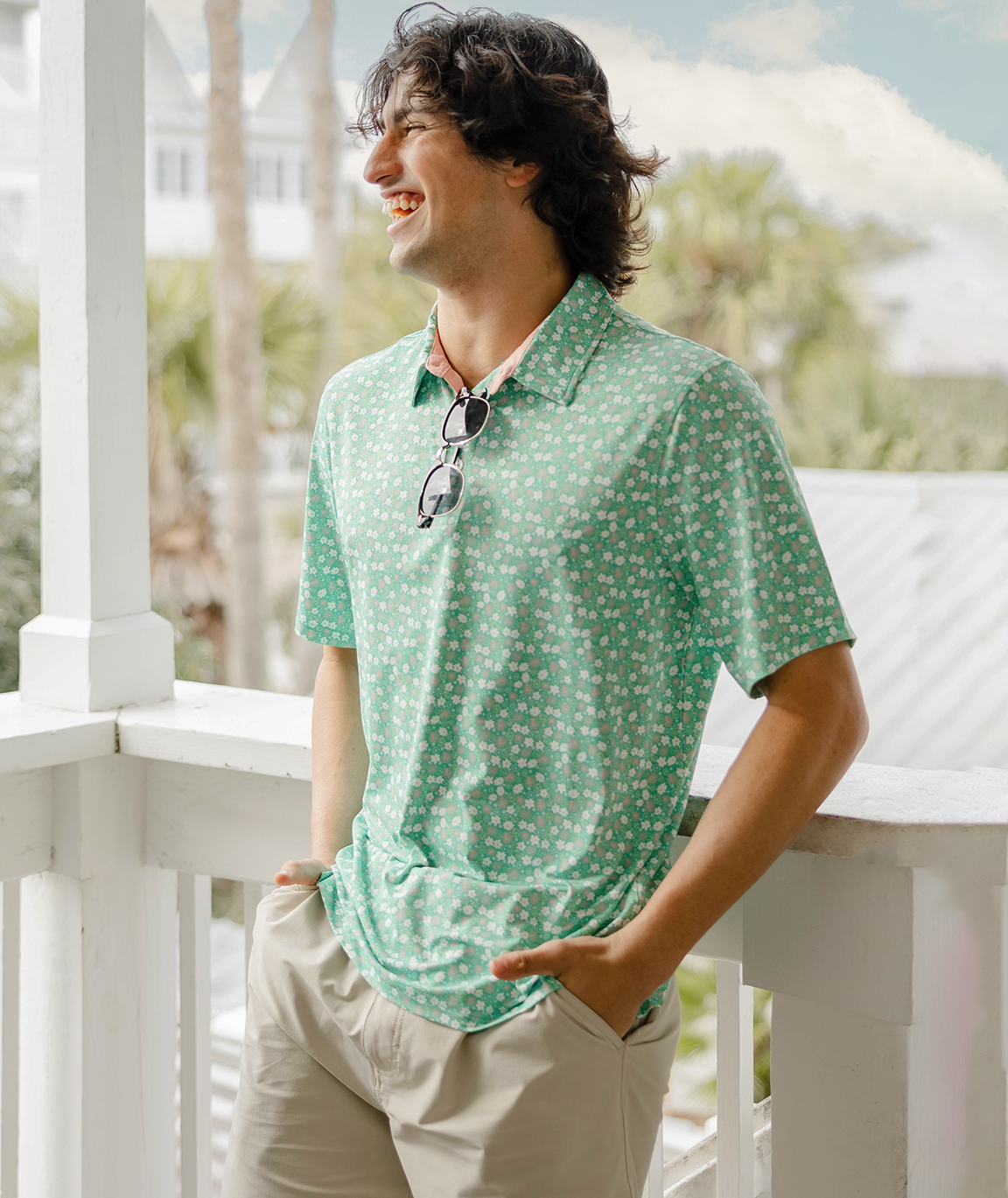 Field Bloom Printed Polo - Field Bloom - Image 3
