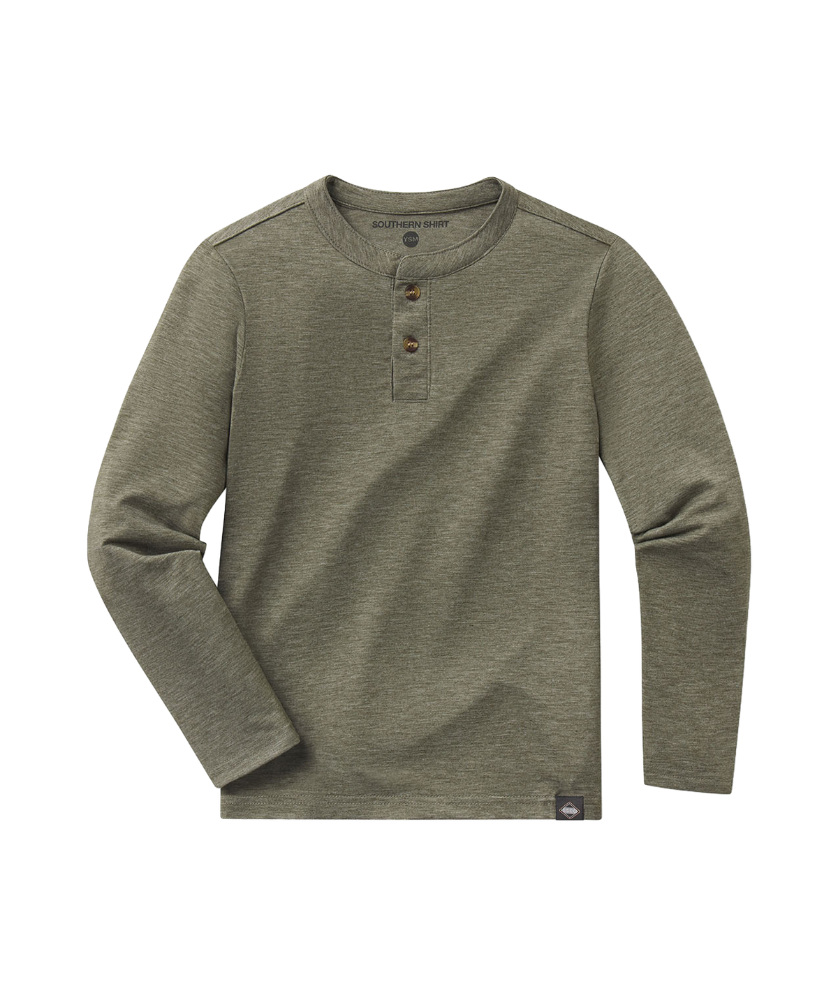 Boys Max Comfort Henley LS - Spanish Moss - image 1