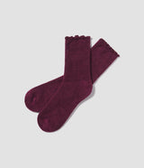 Dreamluxe Intarsia Printed Socks - Bordeaux