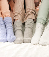 Feather Knit Socks - Off White