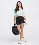 Breezy Cropped Tee - Marina Mist