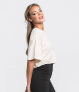 Breezy Cropped Tee - Off White