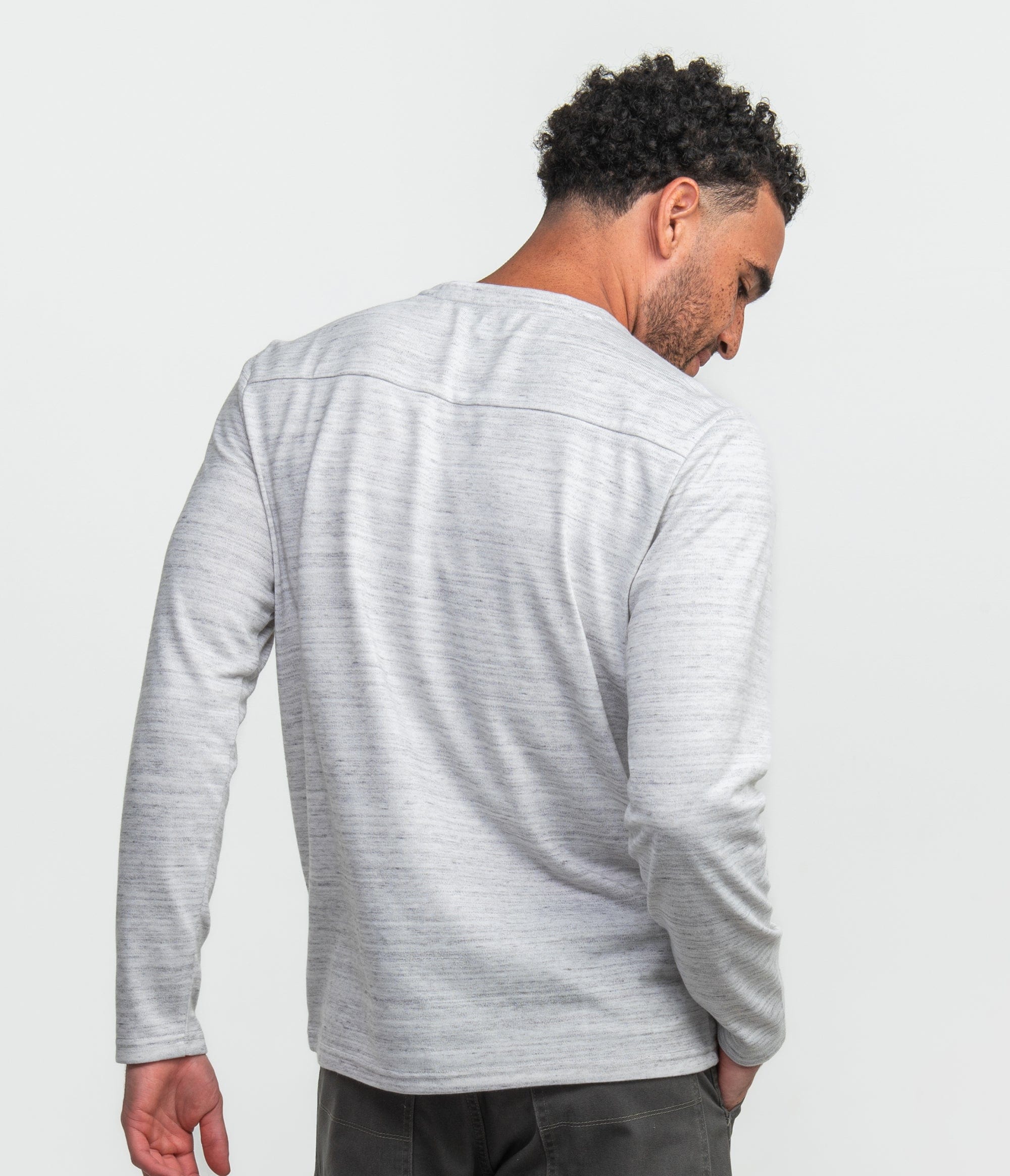 Elevated Layering Crewneck - Stone