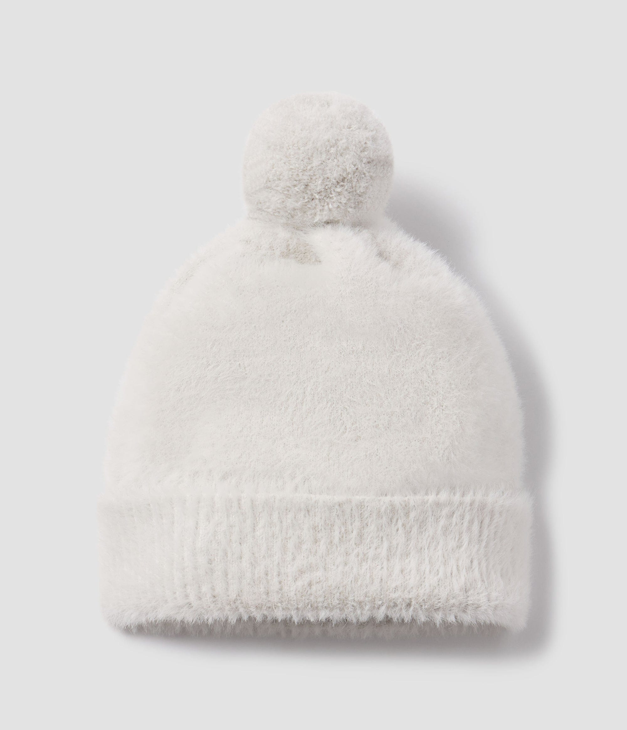 Feather Knit Beanie - Stone