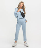 Buttery Soft Bella Lounge Top - Blue Fog