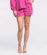 Ribbed Modal Cool Touch Shorts - Vivid Rose