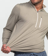 Cart Club Performance Pullover - Greige Tan