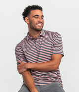 Day Off Stripe Polo - The Links