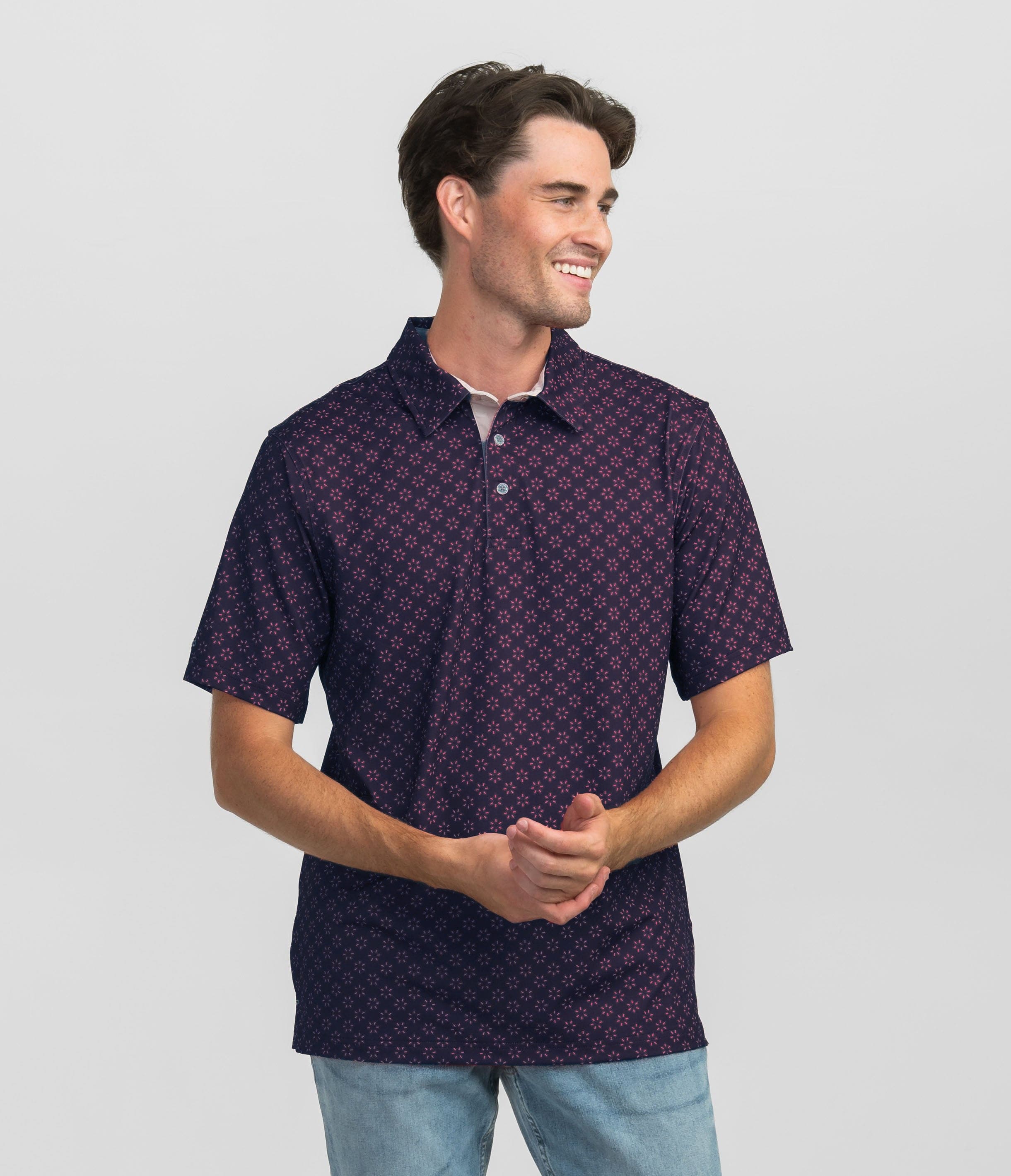 Down Set Hut Printed Polo - Gameday