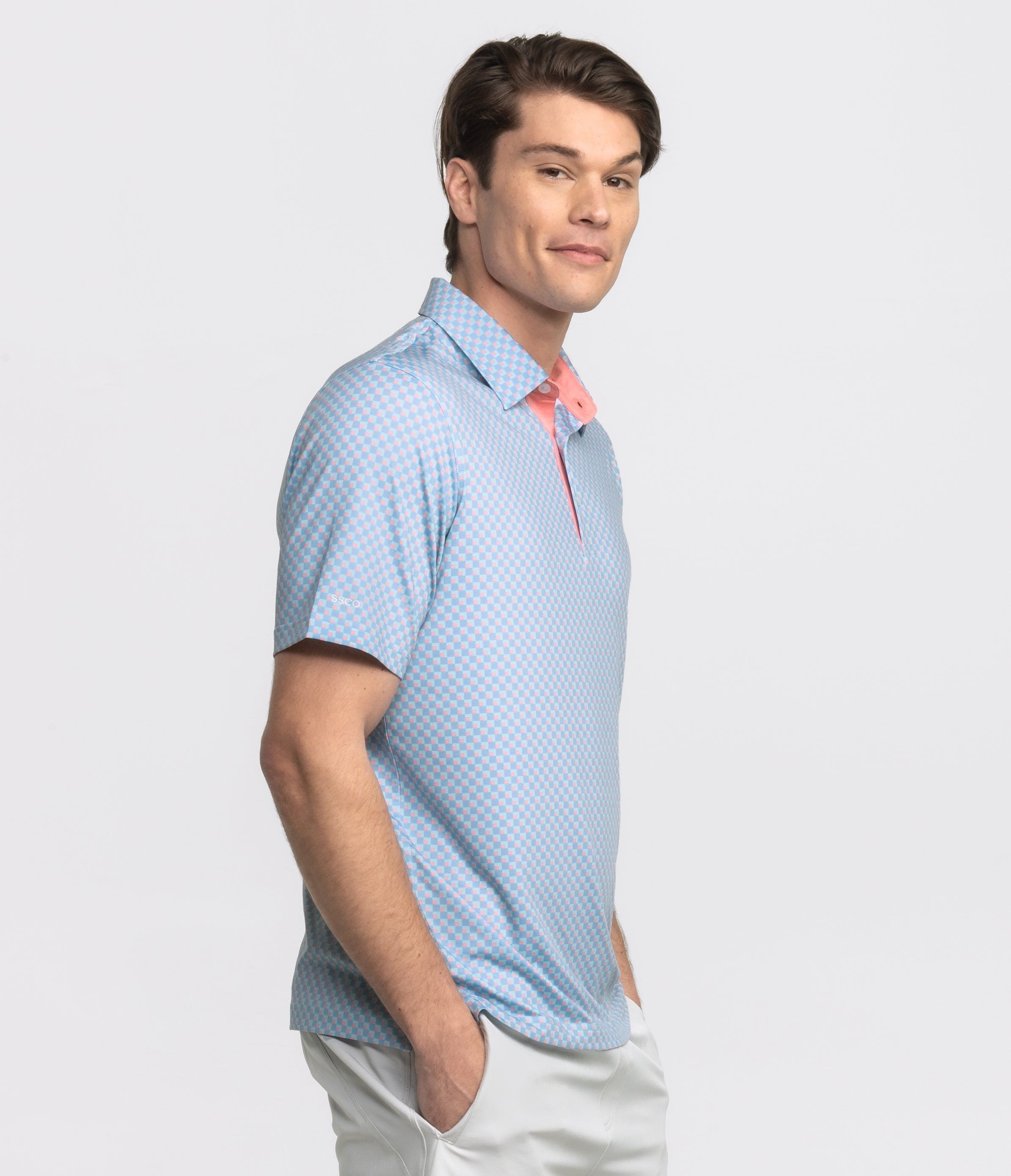 Squared Up Printed Polo - Squared Up