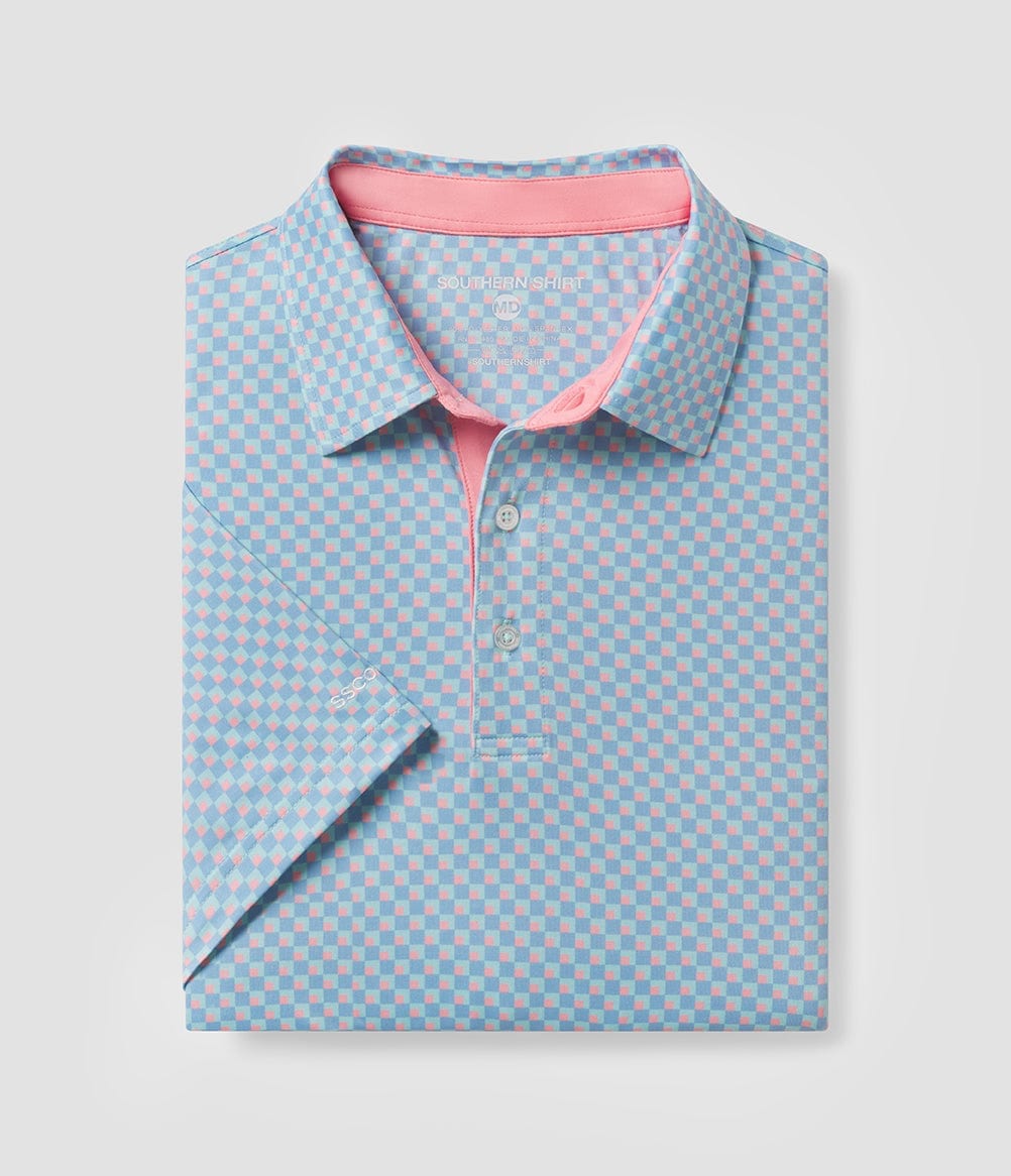 Squared Up Printed Polo - Squared Up