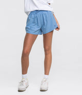 Womens Lined Hybrid Shorts - Blue Dream