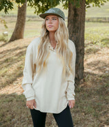 SSCO_W_Corded_Polo_Pullover_Vneck_Sweatshirt_Off_White_5