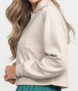 Panelled Performance Hoodie - Sandalwood