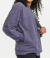 Washed Fleece Sweatshirt - Mulberry Wine