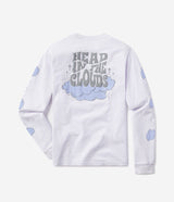Positive Thoughts Puff Print Tee LS - Purple Heather