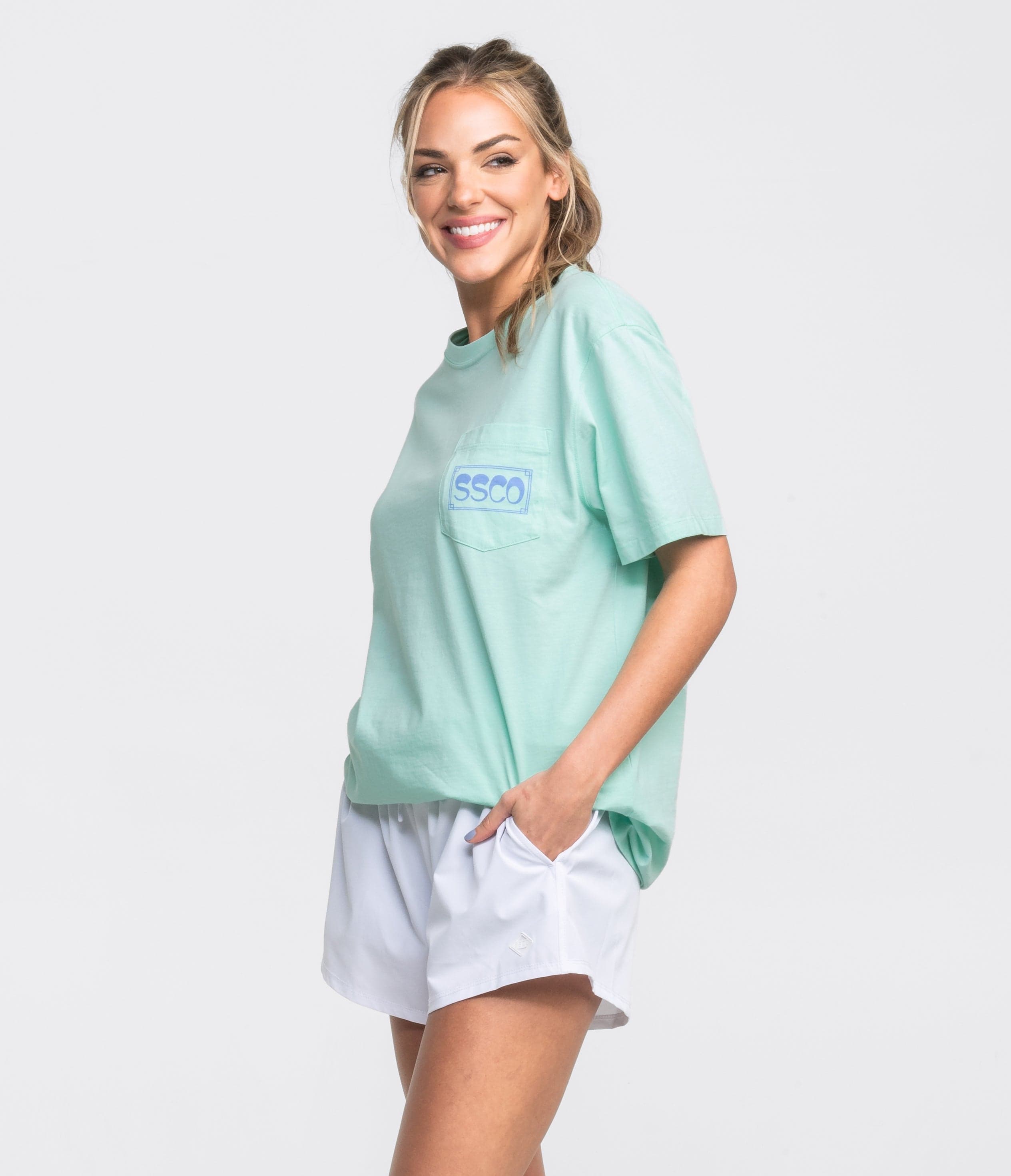 Touch of Spritz Tee SS - Beach Glass