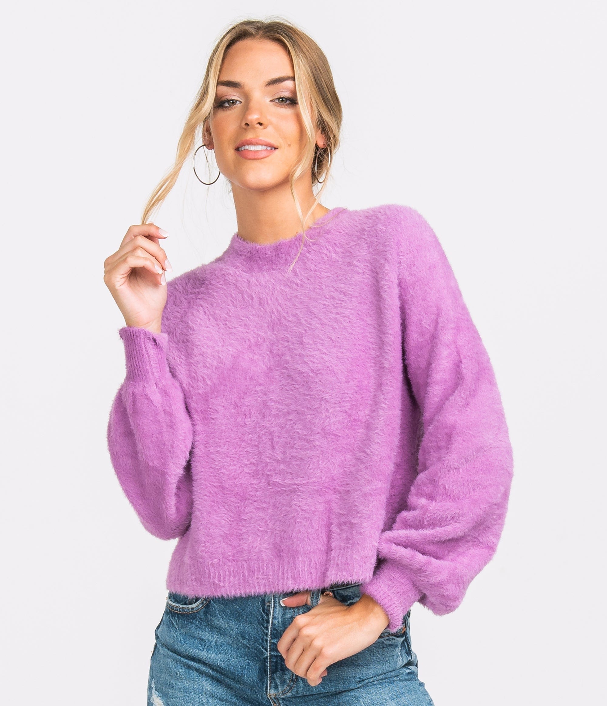 SSCO_W_Cropped_Feather_Knit_Sweater_Mulberry_2