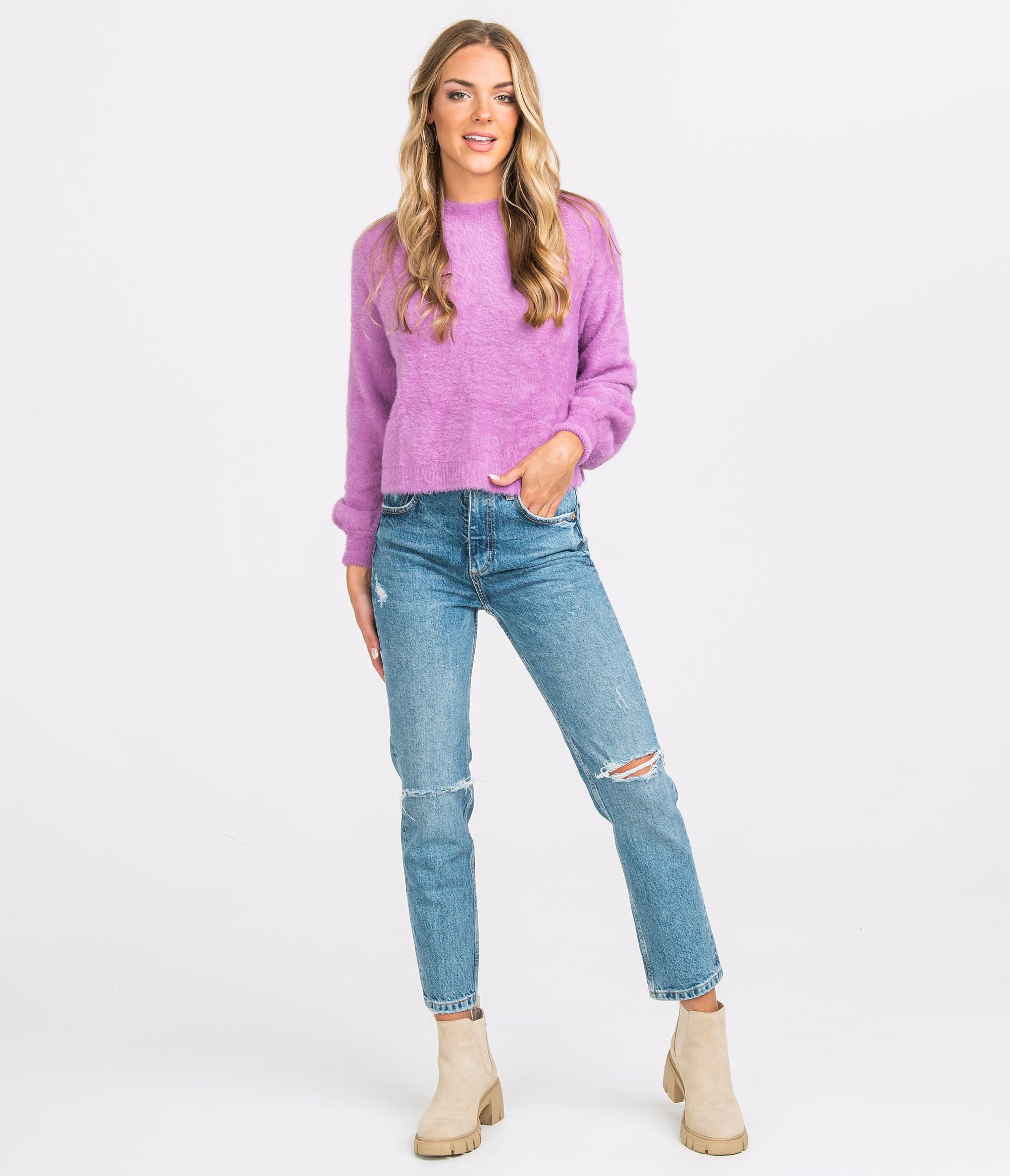 SSCO_W_Cropped_Feather_Knit_Sweater_Mulberry_5