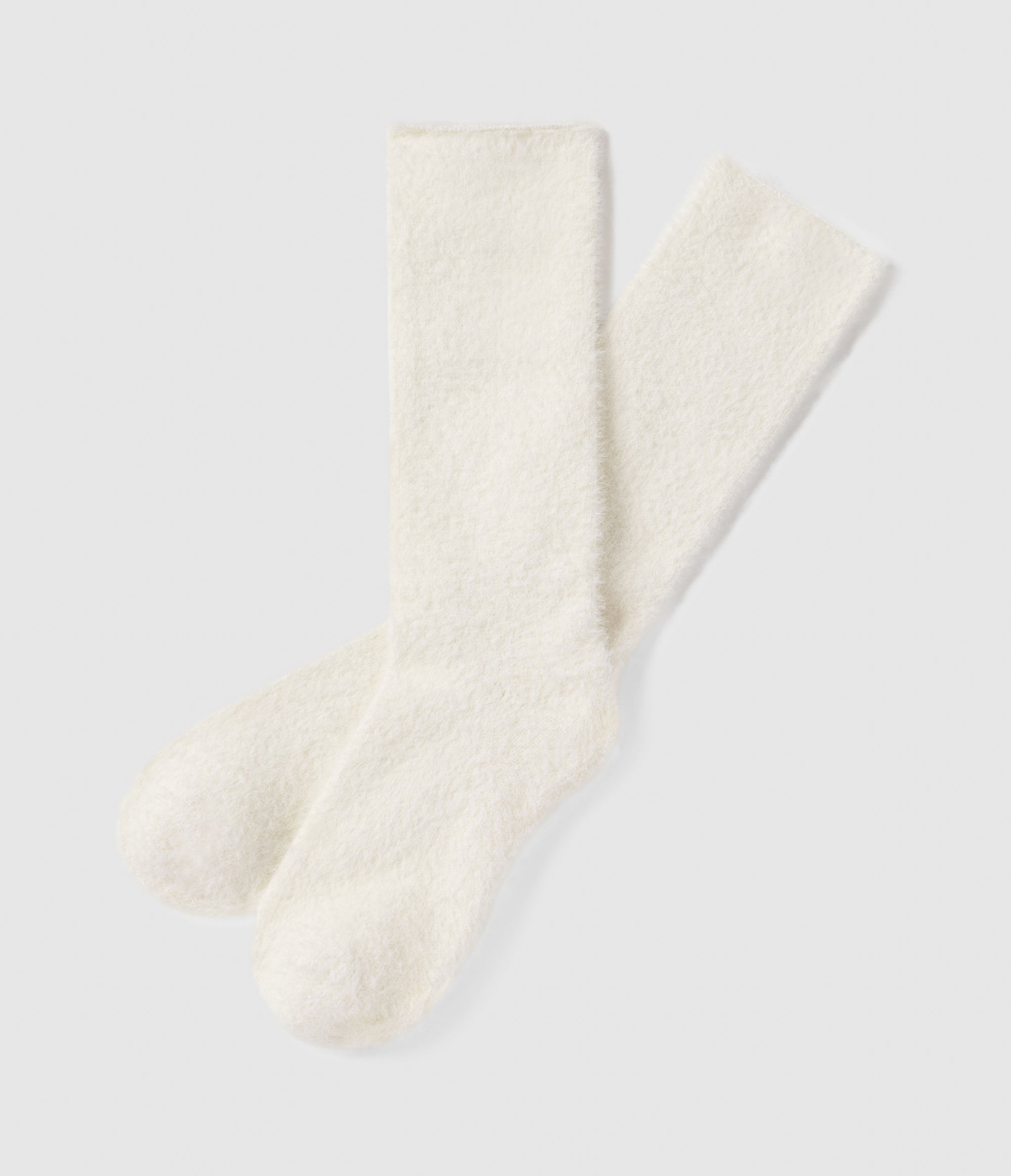 Feather Knit Socks - Off White