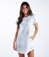 Watercolor Dress - Ocean Blue (4874278469684)