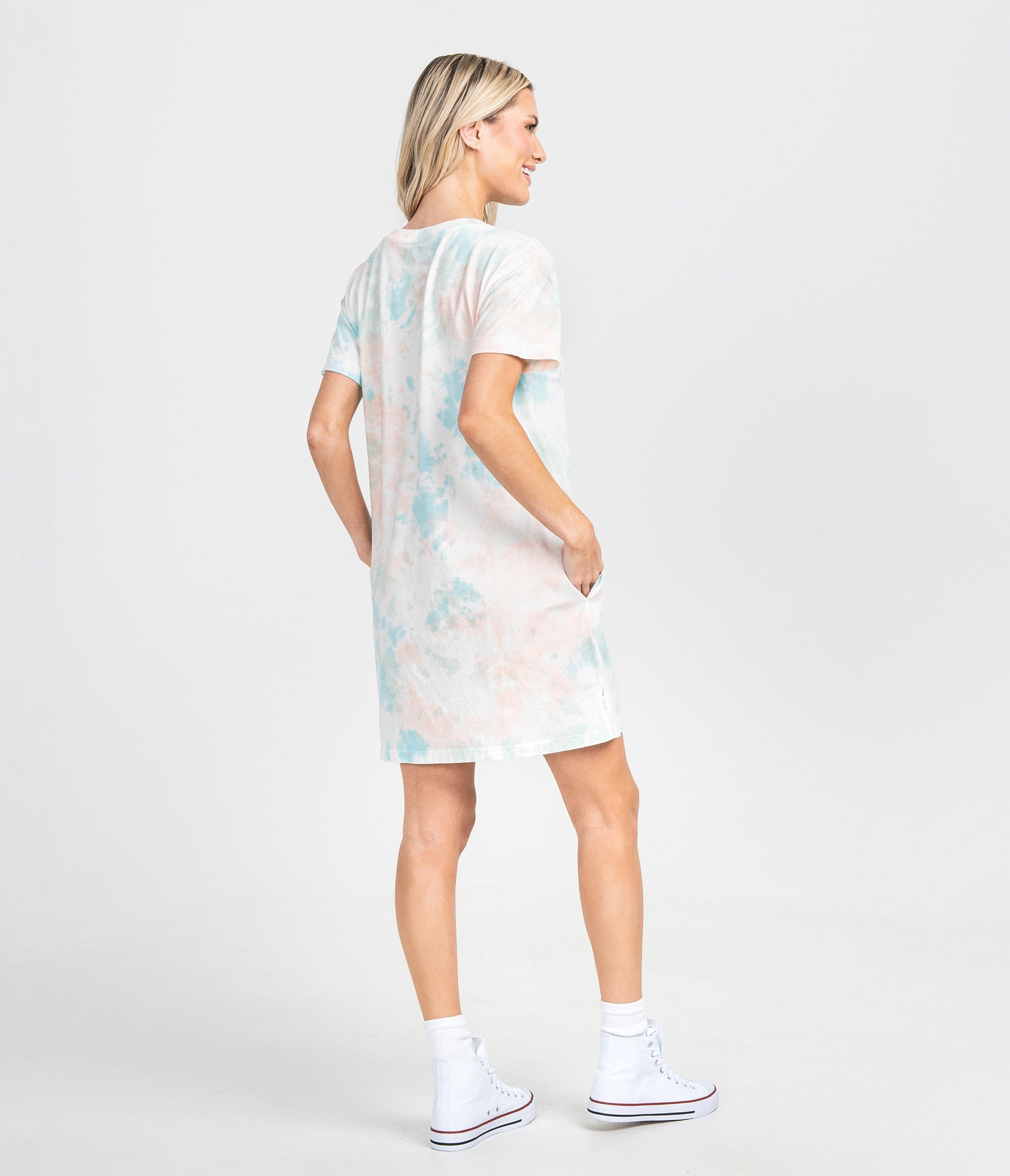 Your New Favorite Tee Dress - Tropicana (6656391381044)