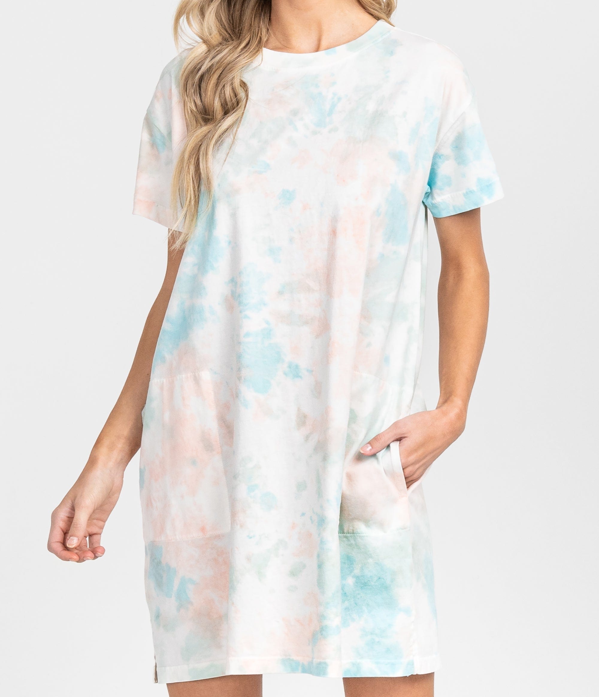 Your New Favorite Tee Dress - Tropicana (6656391381044)