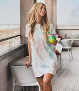 Your New Favorite Tee Dress - Tropicana (6656391381044)