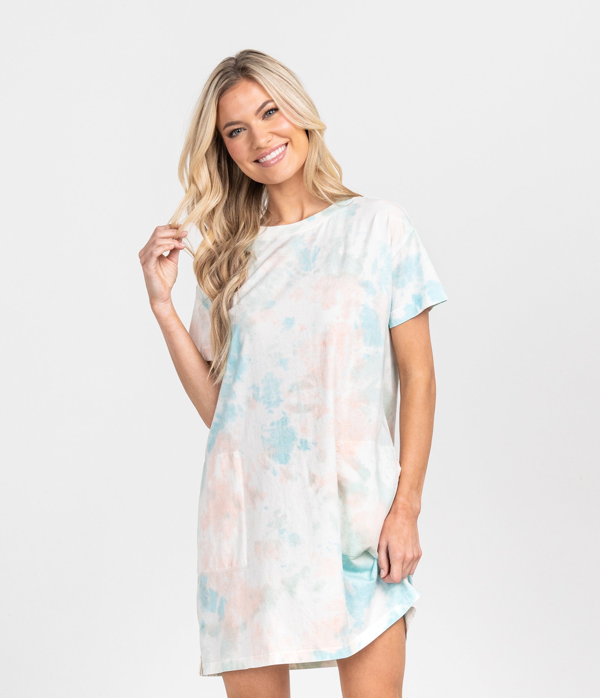 Your New Favorite Tee Dress - Tropicana (6656391381044)