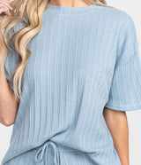 Brunch To Beach Top - Celestial Blue (6656392200244)