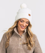 Feather Knit Beanie - Off White