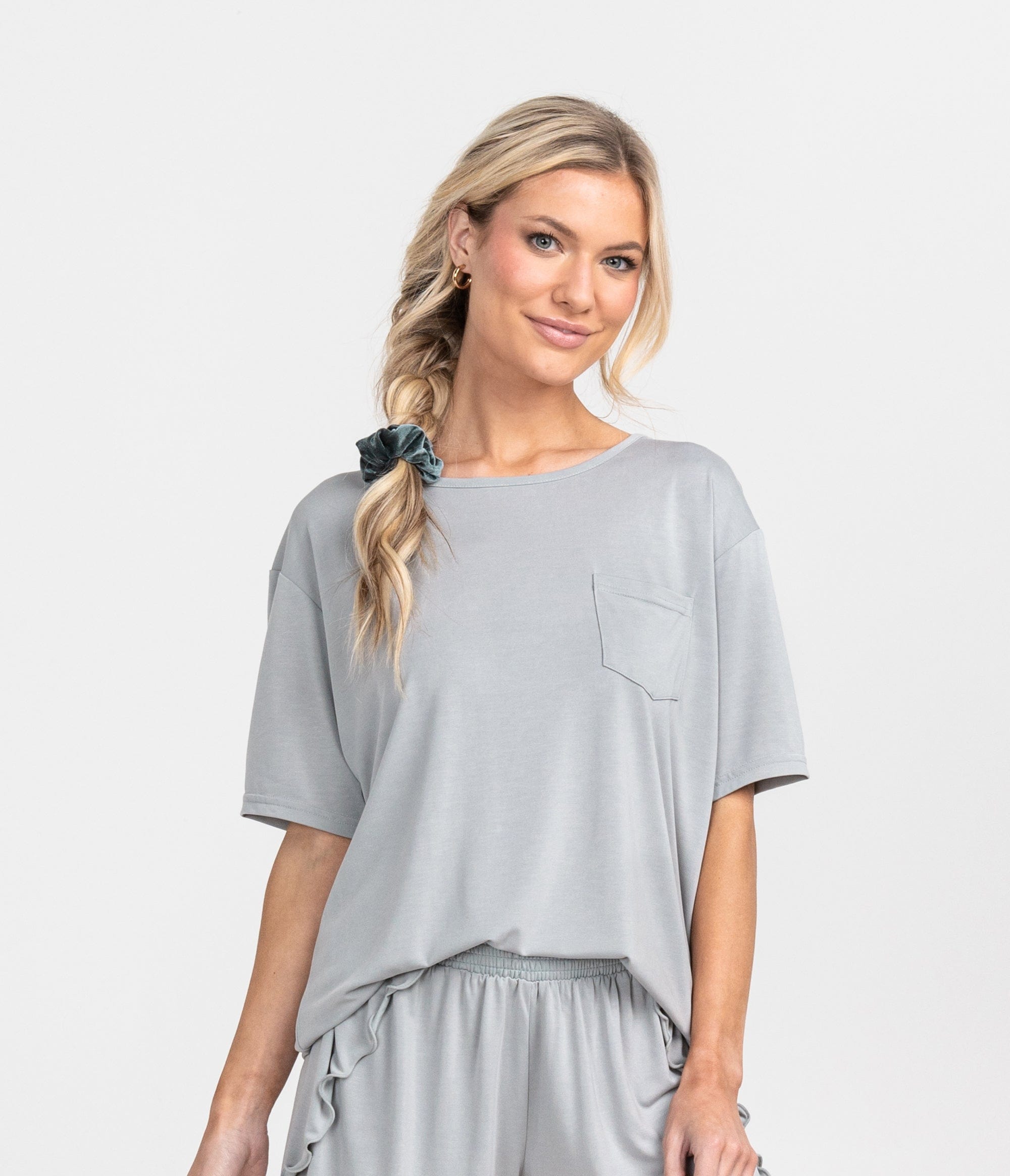 JOMO Modal PJ Pocket Tee - High Rise (6671341682740)