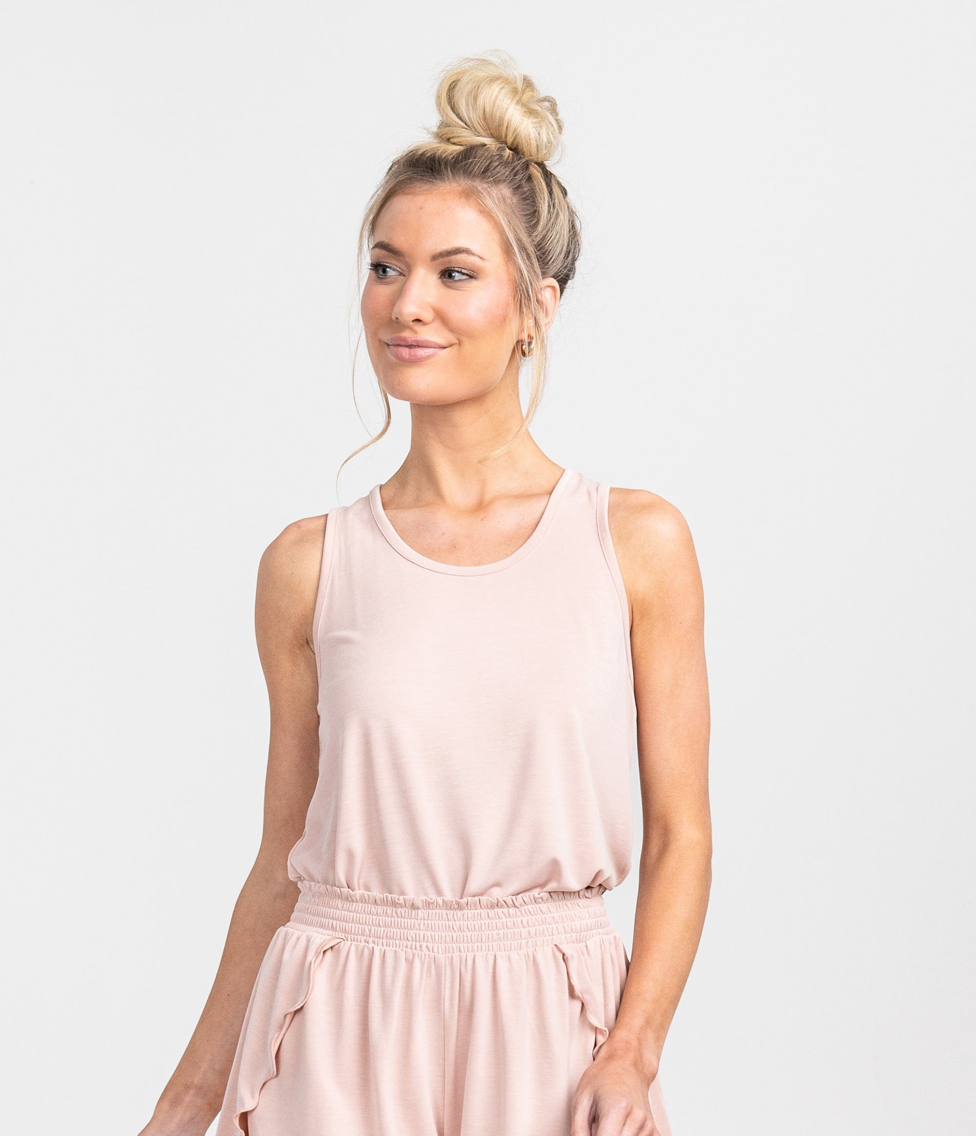 JOMO Modal PJ Tank - Vintage Rose (6656394002484)