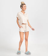 JOMO Modal PJ Top - Moonlight (6656394264628)