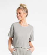 Ribbed Sincerely Soft Lounge Top - Griffin (6549442723892)