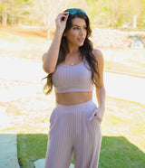 Sincerely Soft Cropped Cami - Mauve Mist