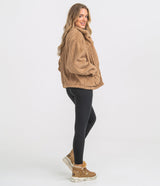 Peyton Sherpa Pile Jacket - Bourbon