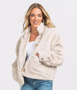 Peyton Sherpa Pile Jacket - Linen