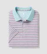 Cabana Stripe Polo - Azalea