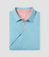 Grayton Heather Polo - Baltic Blue