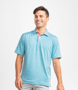 Grayton Heather Polo - Baltic Blue