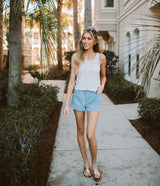 Not Your Mama's Denim Shorts - Chambray (6536015609908)