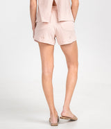 Sadie Slub Knit Shorts - Vintage Rose (6652264677428)