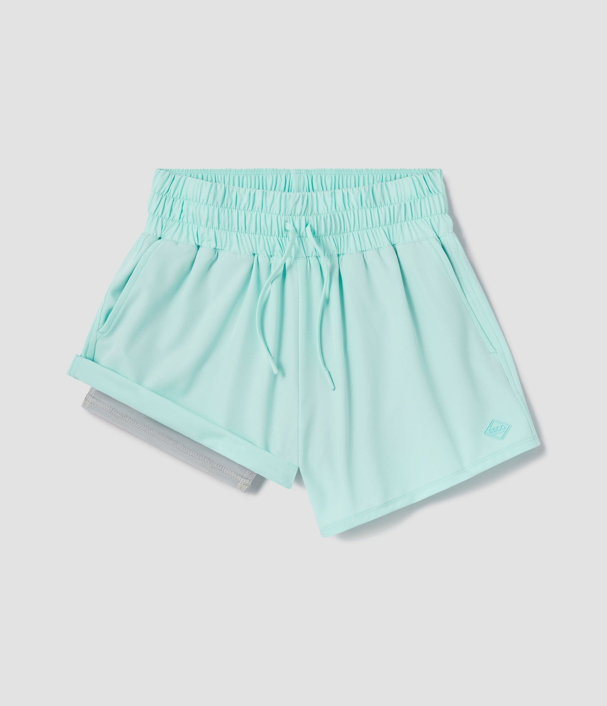 Womens Lined Hybrid Shorts - Crystal Cove