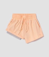 Womens Lined Hybrid Shorts - Just Peachy