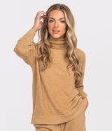 Dreamluxe Turtleneck Sweater - Bourbon