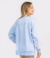 Washed Dad Sweatshirt - Powder Blue