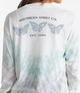 Mariposa Tie Dye Tee LS - Stillwater (6549446393908)