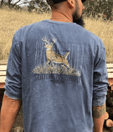 Whitetail Woods Tee LS - Pacific Blue