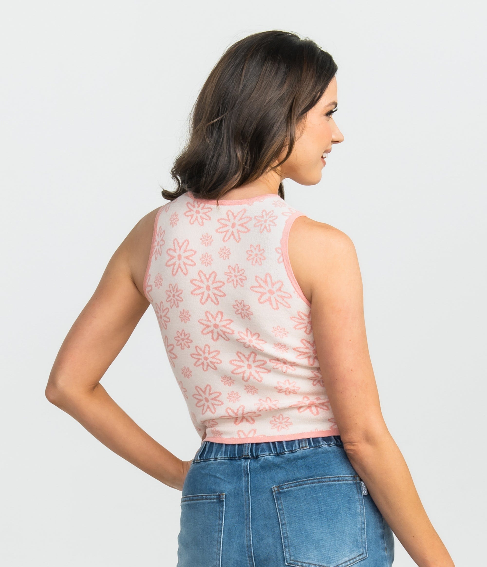 Groove On Knit Tank - Wall Flower